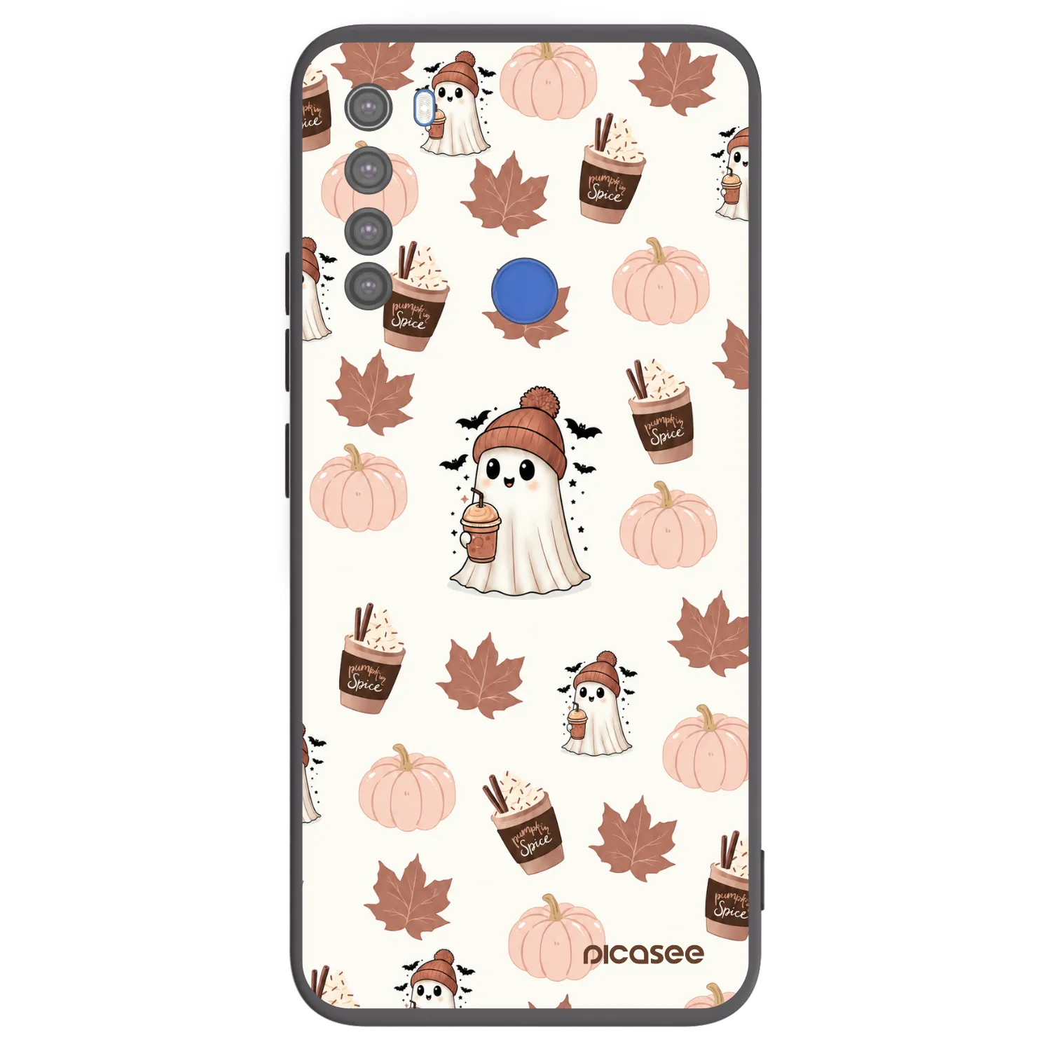 Picasee husă neagră din silicon pentru Xiaomi Redmi Note 8T - Pumpkin spice