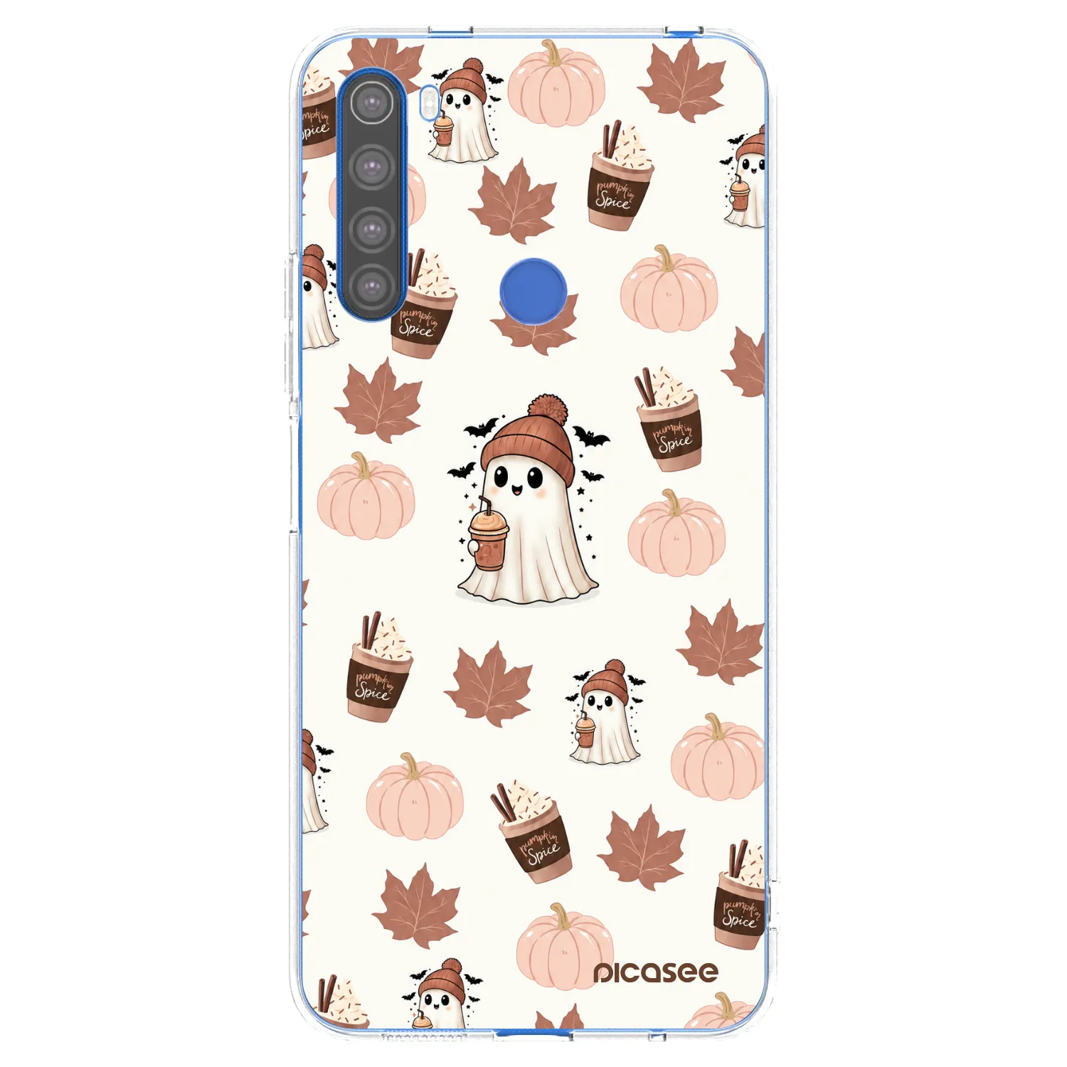 Picasee husă transparentă din silicon pentru Xiaomi Redmi Note 8T - Pumpkin spice