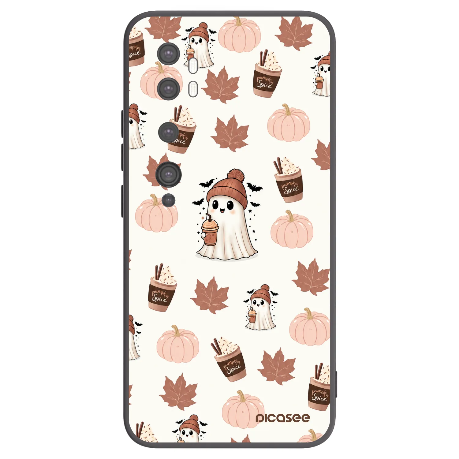 Picasee husă neagră din silicon pentru Xiaomi Mi Note 10 (Pro) - Pumpkin spice