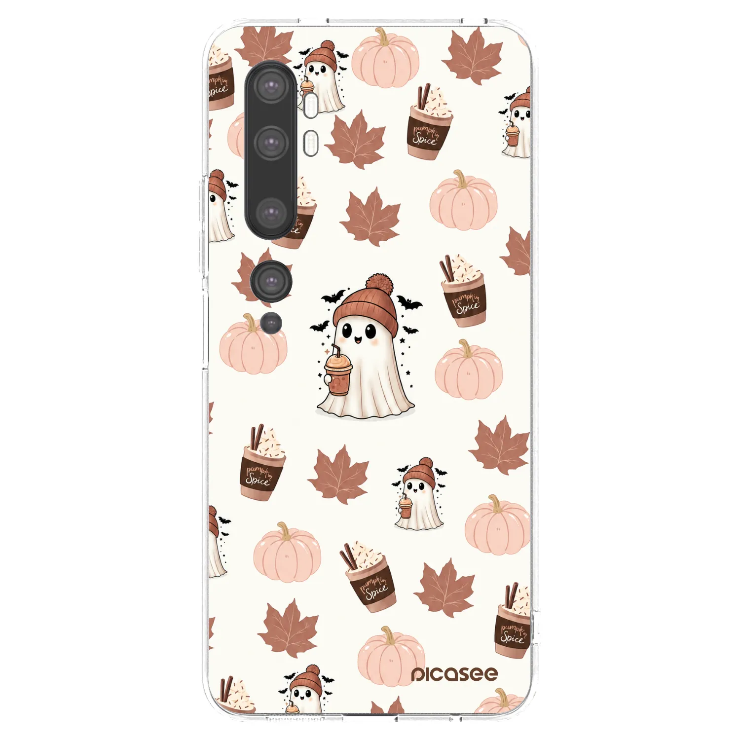 Picasee husă transparentă din silicon pentru Xiaomi Mi Note 10 (Pro) - Pumpkin spice