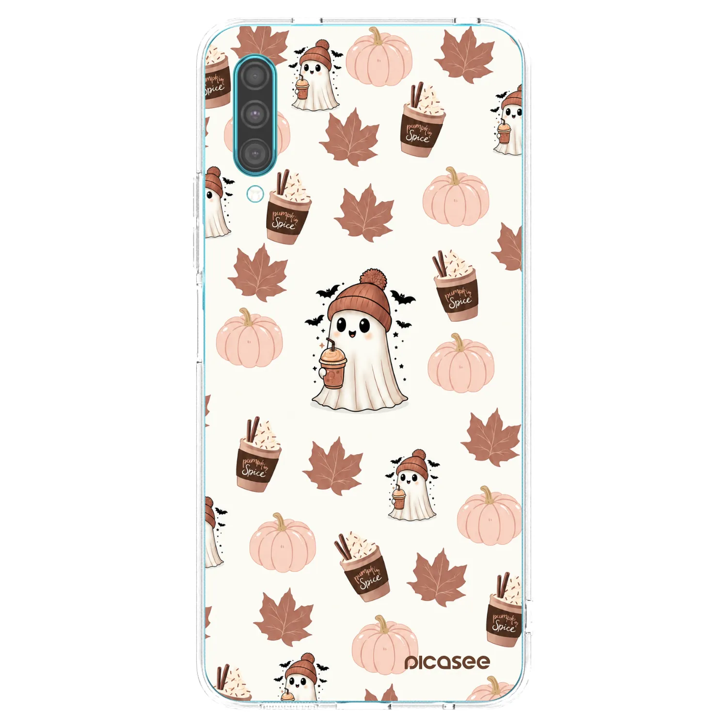 Picasee husă transparentă din silicon pentru Samsung Galaxy A30s A307F - Pumpkin spice