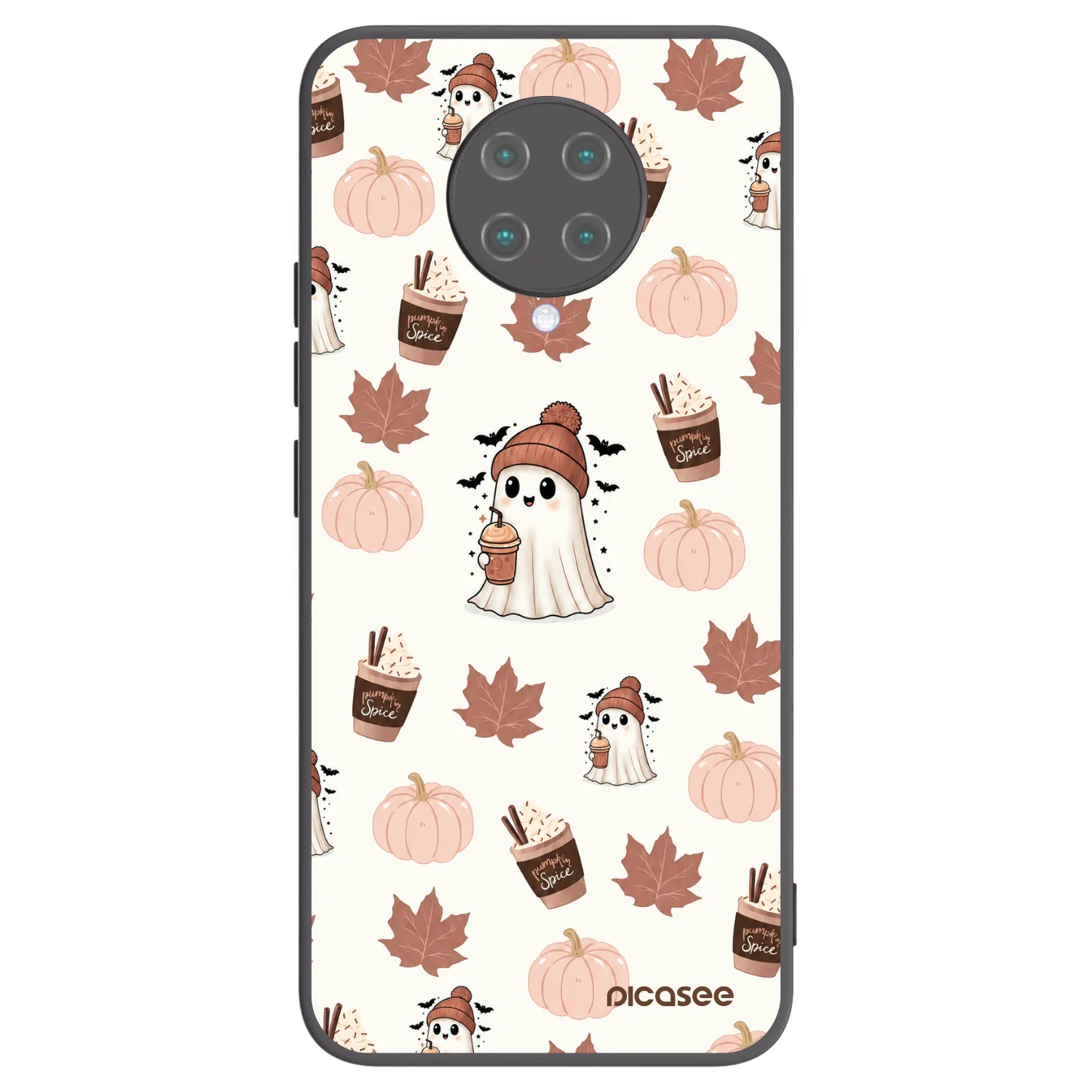 Picasee husă neagră din silicon pentru Xiaomi Poco F2 Pro - Pumpkin spice