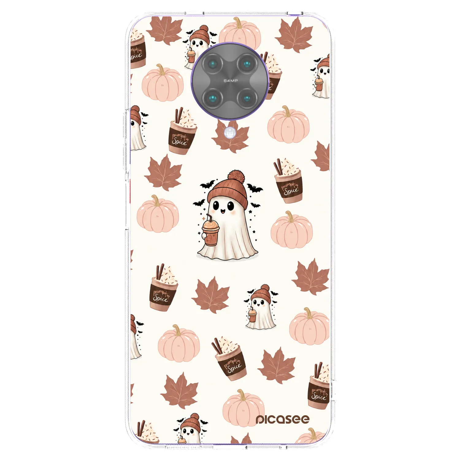 Picasee husă transparentă din silicon pentru Xiaomi Poco F2 Pro - Pumpkin spice
