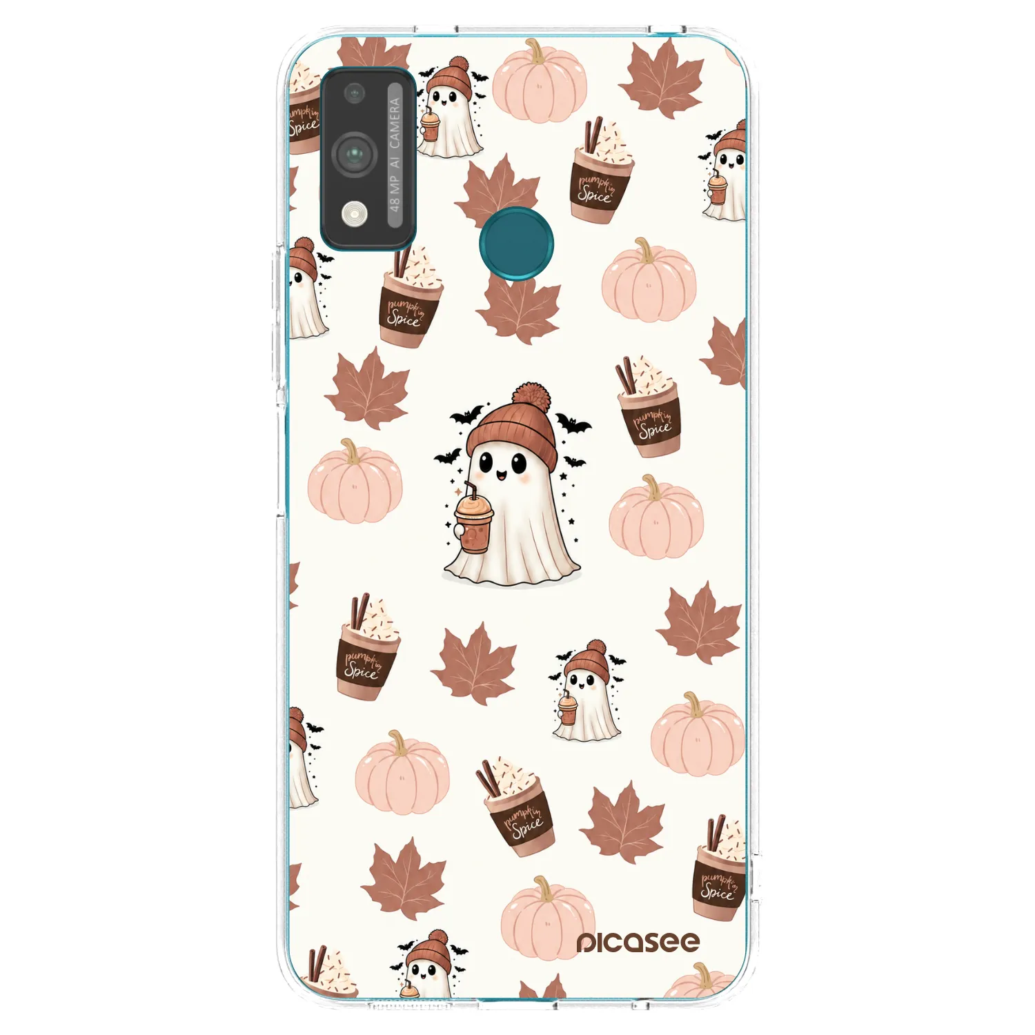 Picasee husă transparentă din silicon pentru Honor 9X Lite - Pumpkin spice