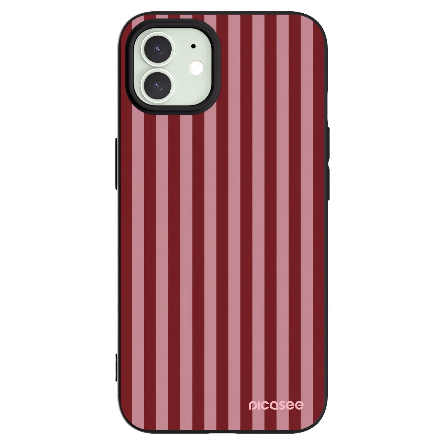Picasee husă neagră din silicon pentru Apple iPhone 12 - Dawn