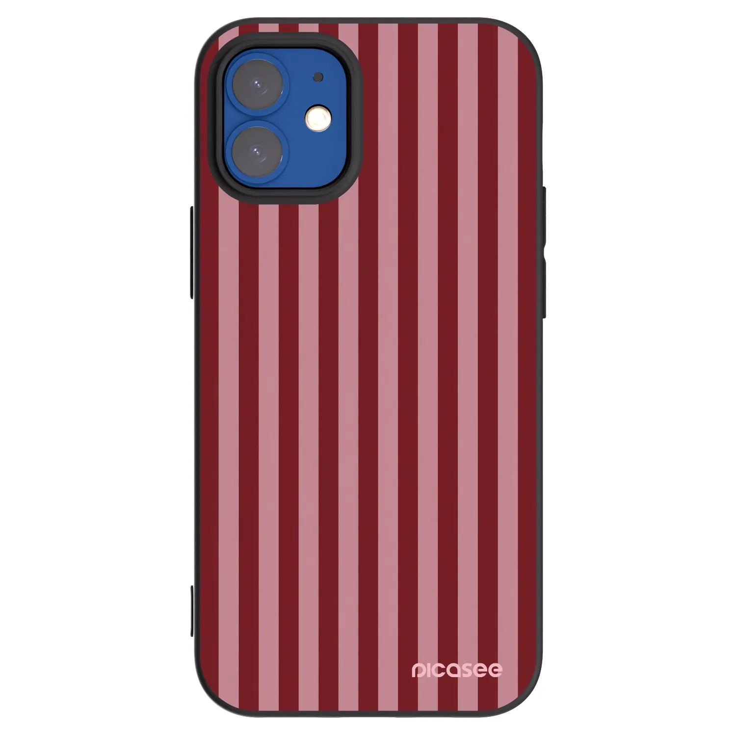 Picasee husă neagră din silicon pentru Apple iPhone 12 mini - Dawn