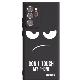 Picasee husă neagră din silicon pentru Samsung Galaxy Note 20 Ultra - Don't Touch My Phone