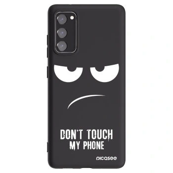 Picasee husă neagră din silicon pentru Samsung Galaxy S20 FE - Don't Touch My Phone