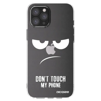 Picasee husă transparentă din silicon pentru Apple iPhone 12 Pro Max - Don't Touch My Phone