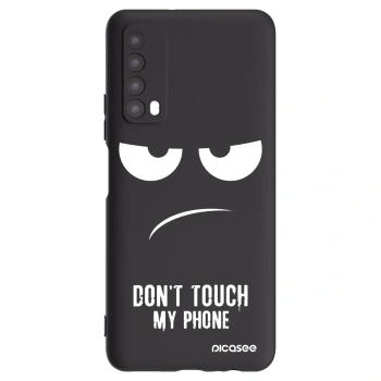 Picasee husă neagră din silicon pentru Huawei P Smart 2021 - Don't Touch My Phone