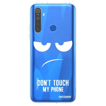 Picasee husă transparentă din silicon pentru Realme 5 - Don't Touch My Phone