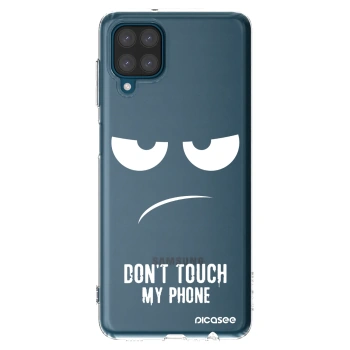 Picasee husă transparentă din silicon pentru Samsung Galaxy A12 A125F - Don't Touch My Phone