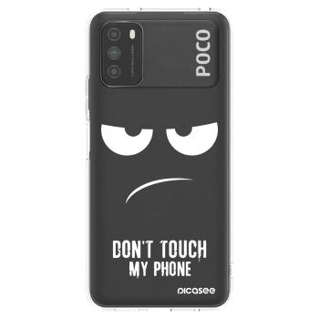 Picasee husă transparentă din silicon pentru Xiaomi Poco M3 - Don't Touch My Phone