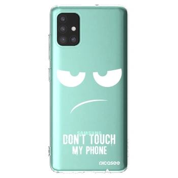 Picasee husă transparentă din silicon pentru Samsung Galaxy M31s - Don't Touch My Phone