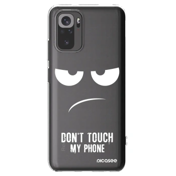 Picasee husă transparentă din silicon pentru Xiaomi Redmi Note 10S - Don't Touch My Phone