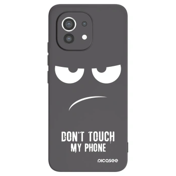 Picasee husă neagră din silicon pentru Xiaomi Mi 11 - Don't Touch My Phone