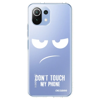 Picasee husă transparentă din silicon pentru Xiaomi Mi 11 Lite - Don't Touch My Phone