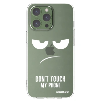 Picasee husă transparentă din silicon pentru Apple iPhone 13 Pro - Don't Touch My Phone