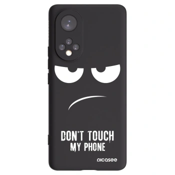 Picasee husă neagră din silicon pentru Honor 50 5G - Don't Touch My Phone