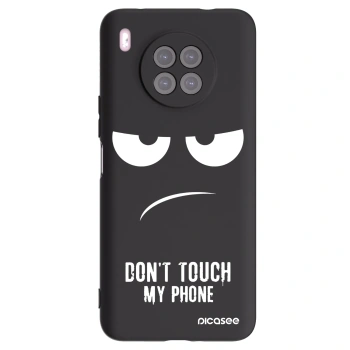 Picasee husă neagră din silicon pentru Huawei Nova 8i - Don't Touch My Phone