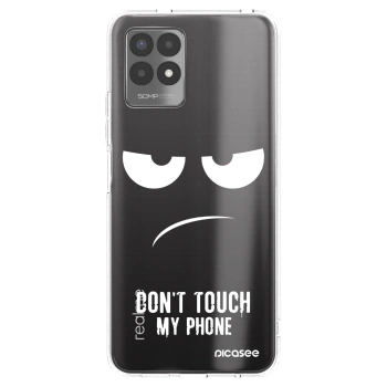 Picasee husă transparentă din silicon pentru Realme 8i - Don't Touch My Phone