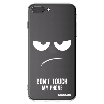 Picasee husă transparentă din silicon pentru Apple iPhone 7 Plus - Don't Touch My Phone