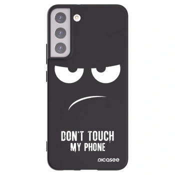 Picasee husă neagră din silicon pentru Samsung Galaxy S22+ 5G - Don't Touch My Phone
