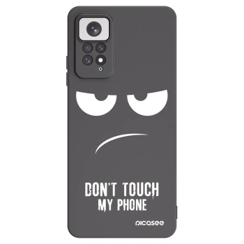 Picasee husă neagră din silicon pentru Xiaomi Redmi Note 11 - Don't Touch My Phone