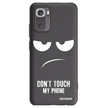Picasee husă neagră din silicon pentru Xiaomi Redmi Note 11S 4G - Don't Touch My Phone
