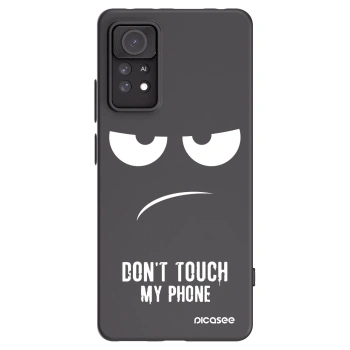 Picasee husă neagră din silicon pentru Xiaomi Redmi Note 11 Pro - Don't Touch My Phone