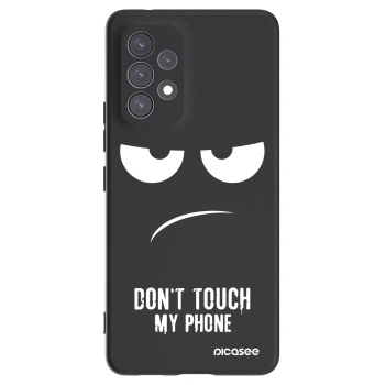 Picasee husă neagră din silicon pentru Samsung Galaxy A53 5G A536 - Don't Touch My Phone