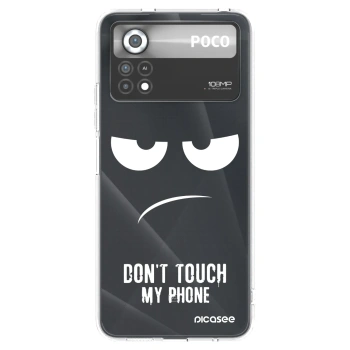 Picasee husă transparentă din silicon pentru Xiaomi Poco X4 Pro 5G - Don't Touch My Phone