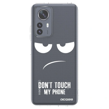 Picasee husă transparentă din silicon pentru Xiaomi 12 Pro - Don't Touch My Phone