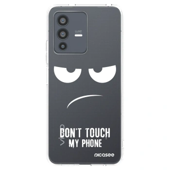 Picasee husă transparentă din silicon pentru Vivo V23 5G - Don't Touch My Phone