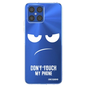 Picasee husă transparentă din silicon pentru Honor X8 4G - Don't Touch My Phone