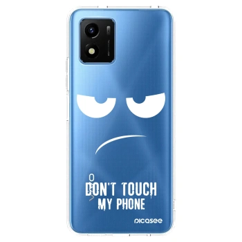 Picasee husă transparentă din silicon pentru Vivo Y01 - Don't Touch My Phone