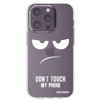 Picasee husă transparentă din silicon pentru Apple iPhone 14 Pro - Don't Touch My Phone