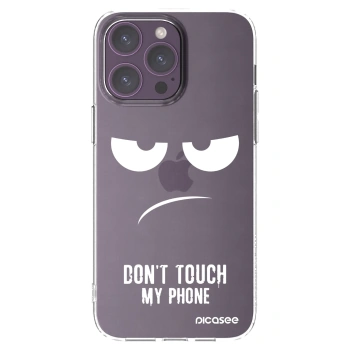 Picasee husă transparentă din silicon pentru Apple iPhone 14 Pro Max - Don't Touch My Phone