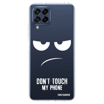 Picasee husă transparentă din silicon pentru Samsung Galaxy M53 5G - Don't Touch My Phone