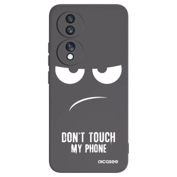 Picasee husă neagră din silicon pentru Honor 70 - Don't Touch My Phone