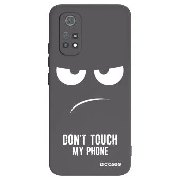 Picasee husă neagră din silicon pentru Xiaomi Poco M4 Pro - Don't Touch My Phone