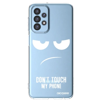 Picasee husă transparentă din silicon pentru Samsung Galaxy A23 A235F 4G - Don't Touch My Phone