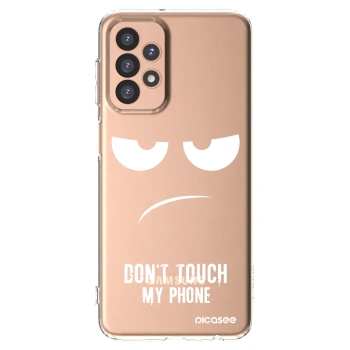 Picasee husă transparentă din silicon pentru Samsung Galaxy A23 A236B 5G - Don't Touch My Phone