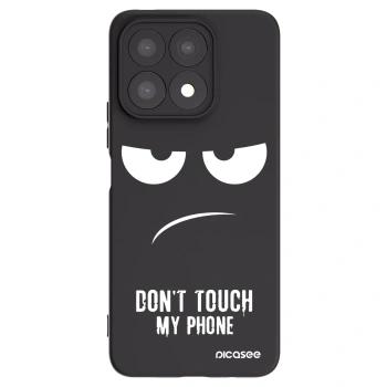 Picasee husă neagră din silicon pentru Honor X8a - Don't Touch My Phone