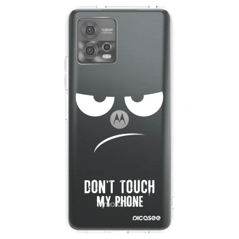 Picasee husă transparentă din silicon pentru Motorola Moto G72 - Don't Touch My Phone