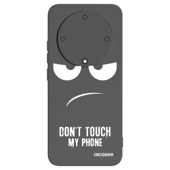 Picasee husă neagră din silicon pentru Honor Magic5 Lite 5G - Don't Touch My Phone