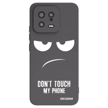 Picasee husă neagră din silicon pentru Xiaomi 13 - Don't Touch My Phone