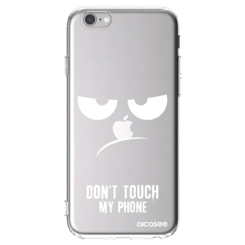 Picasee husă transparentă din silicon pentru Apple iPhone 6/6S - Don't Touch My Phone