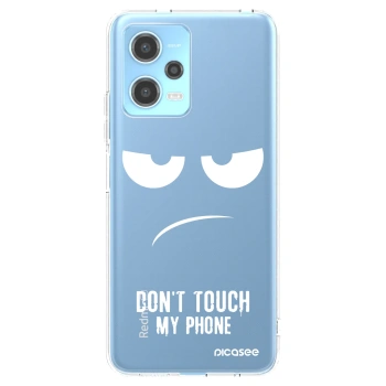 Picasee husă transparentă din silicon pentru Xiaomi Redmi Note 12 5G - Don't Touch My Phone