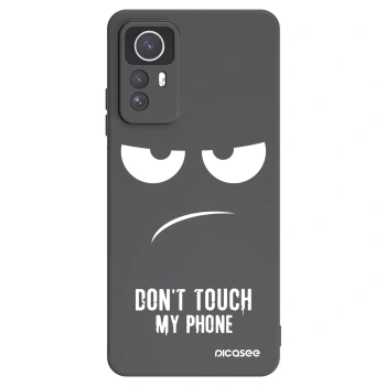 Picasee husă neagră din silicon pentru Xiaomi Redmi Note 12S - Don't Touch My Phone